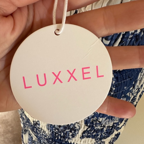 Luxxel white and blue floral maxi dress - Picture 11 of 11